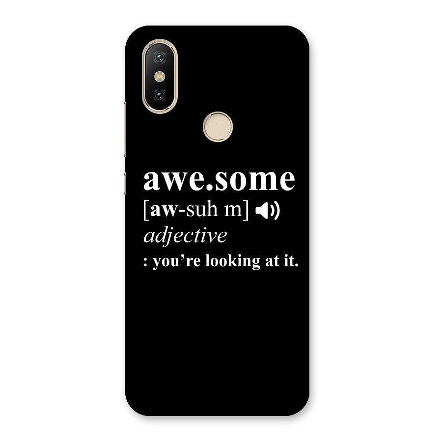 Awesome Looking at it Back Case for Mi A2