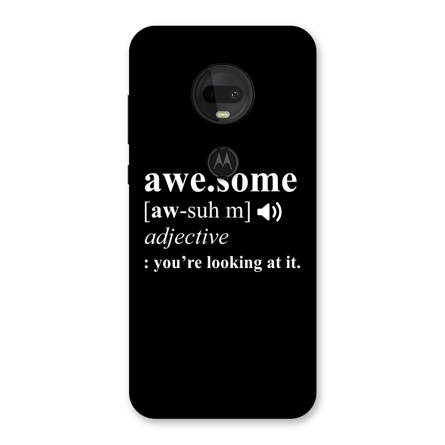 Awesome Looking at it Back Case for Moto G7