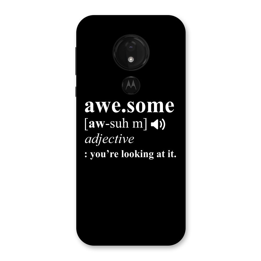 Awesome Looking at it Back Case for Moto G7 Power