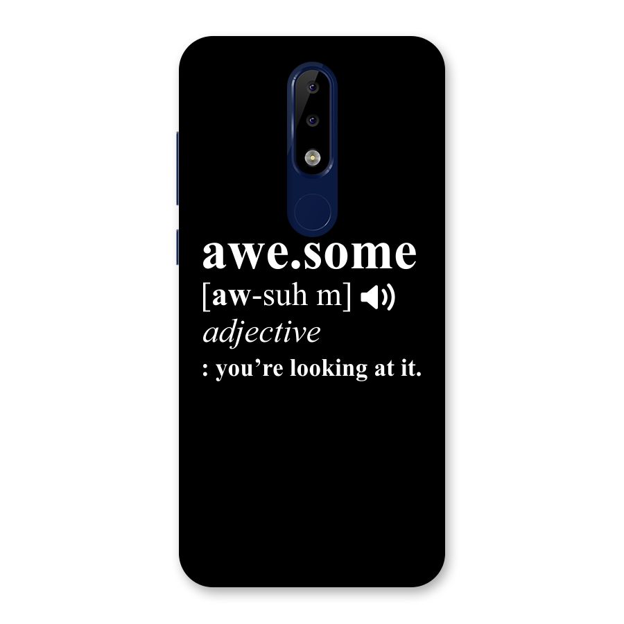 Awesome Looking at it Back Case for Nokia 5.1 Plus