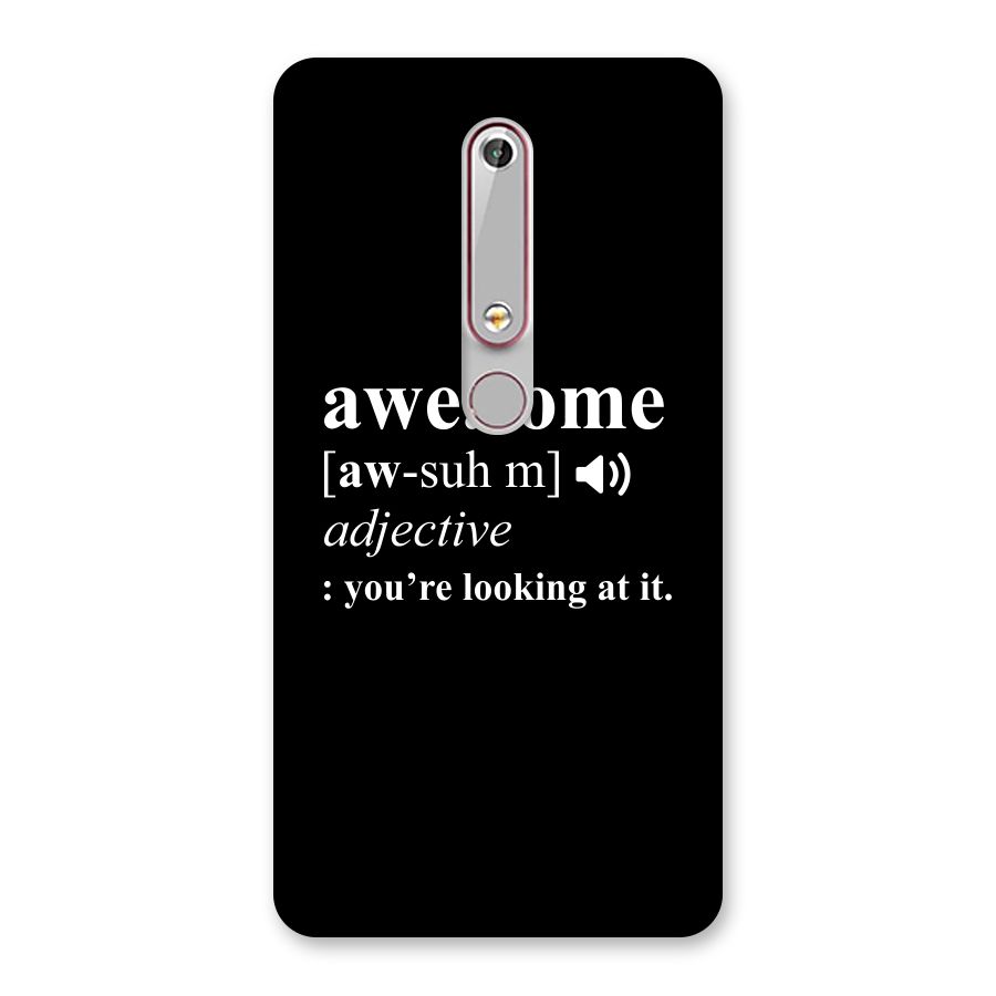 Awesome Looking at it Back Case for Nokia 6.1