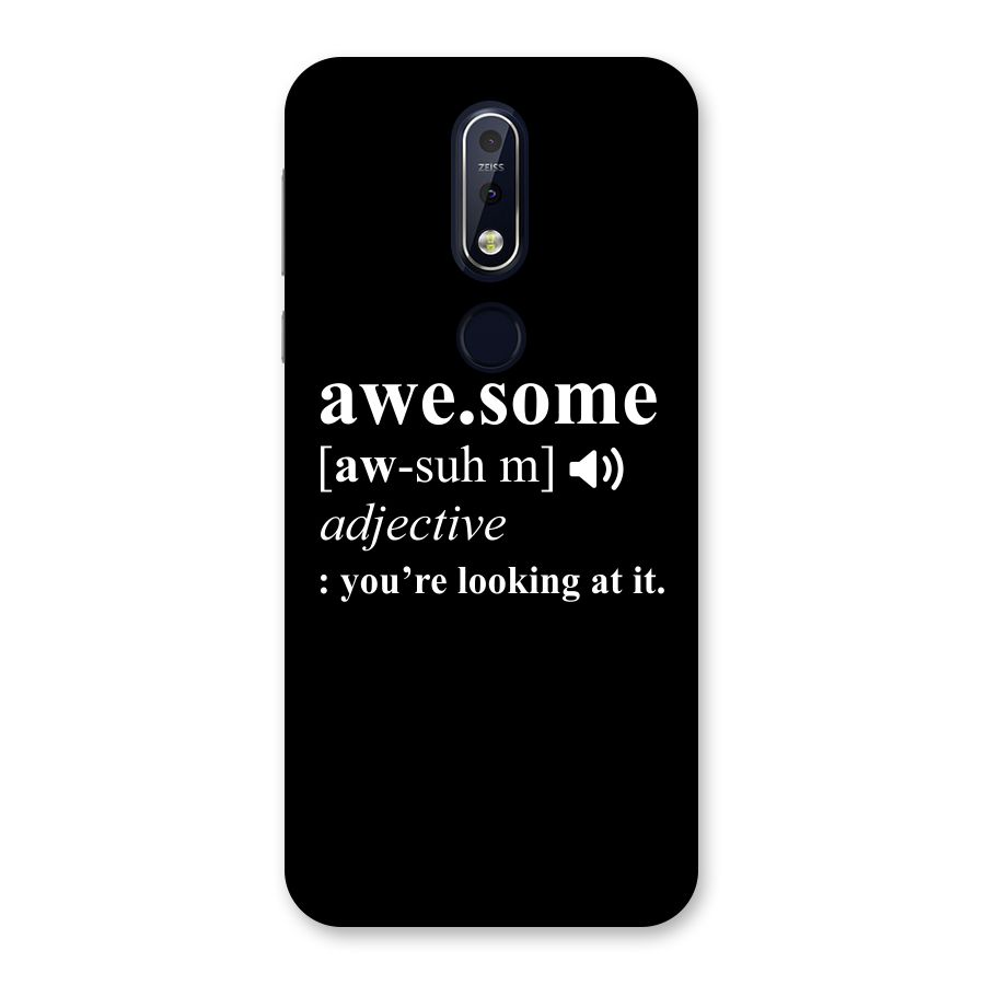 Awesome Looking at it Back Case for Nokia 7.1