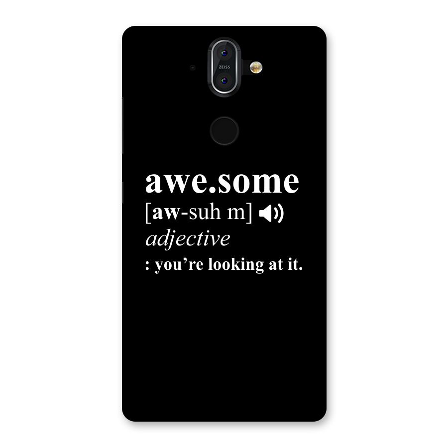 Awesome Looking at it Back Case for Nokia 8 Sirocco
