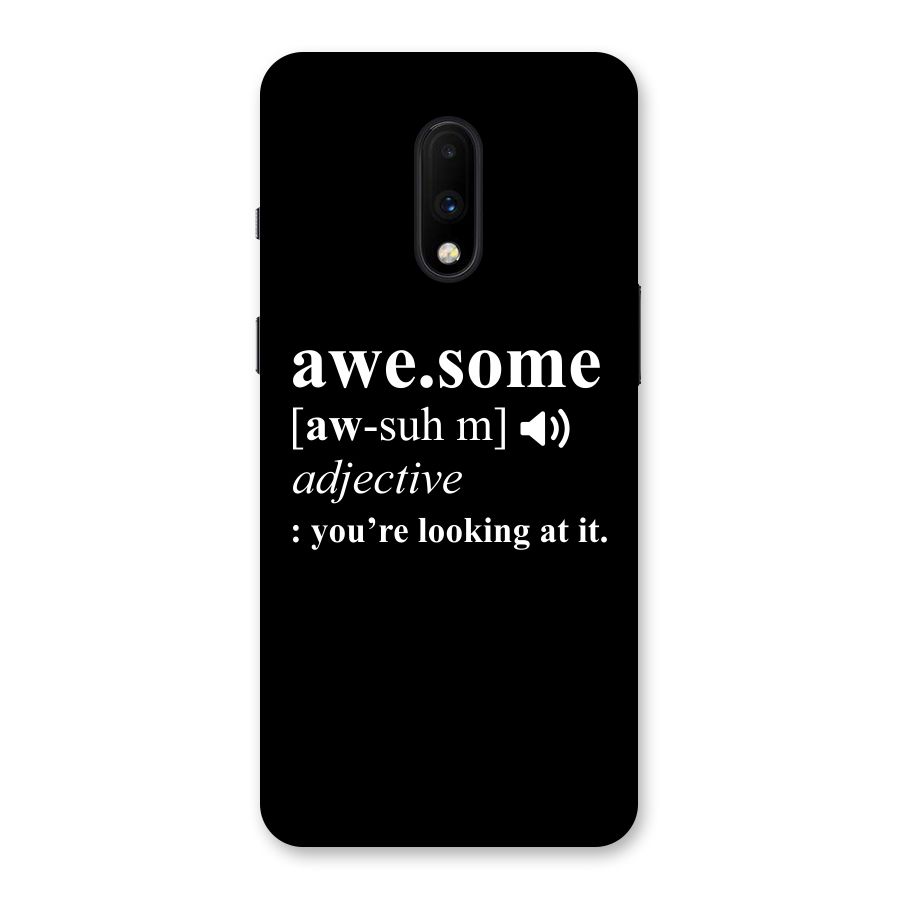 Awesome Looking at it Back Case for OnePlus 7