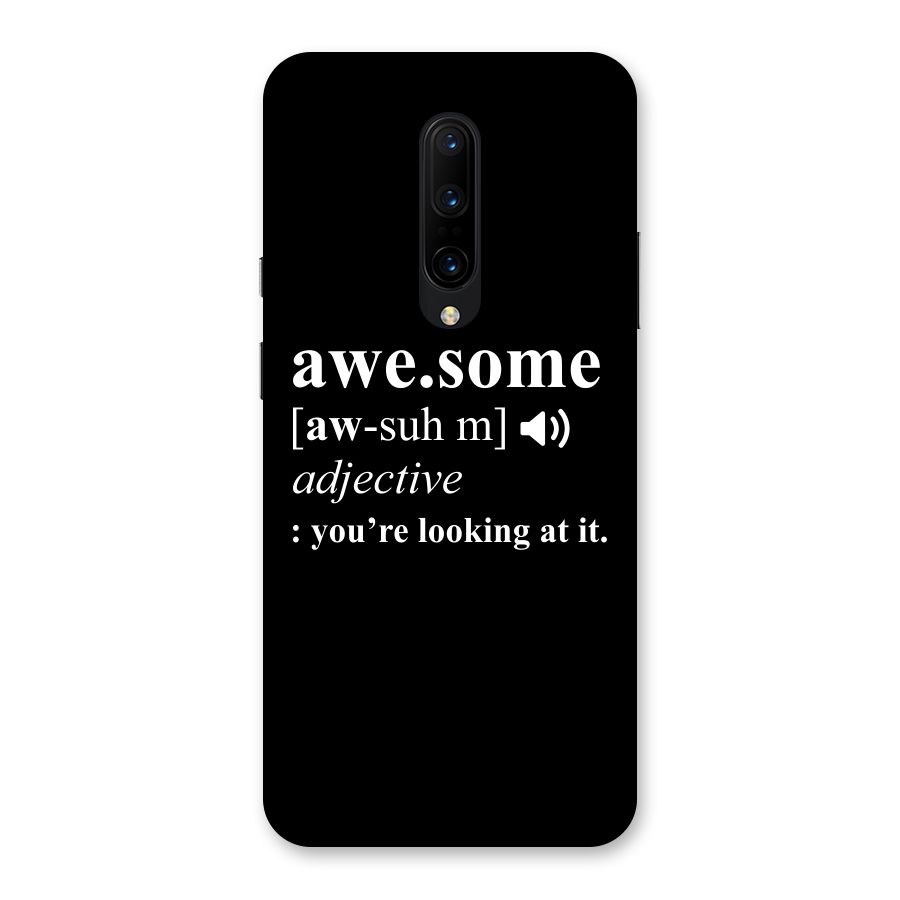 Awesome Looking at it Back Case for OnePlus 7 Pro