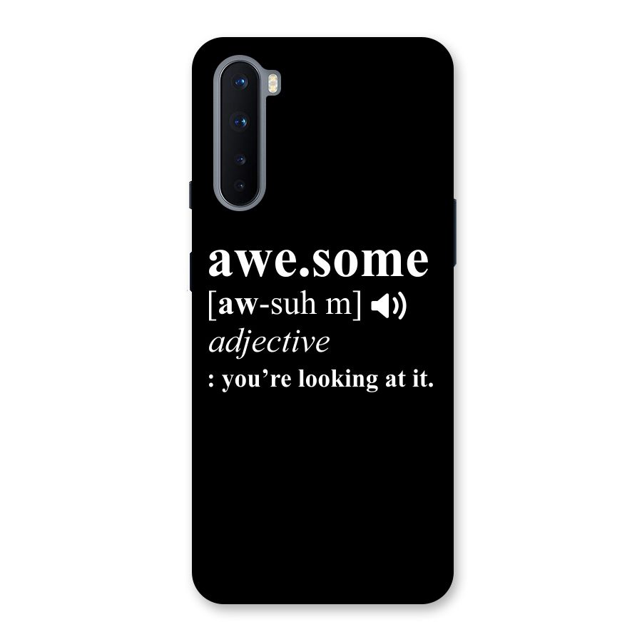 Awesome Looking at it Back Case for OnePlus Nord