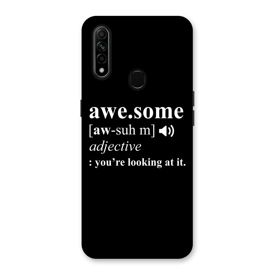 Awesome Looking at it Back Case for Oppo A31