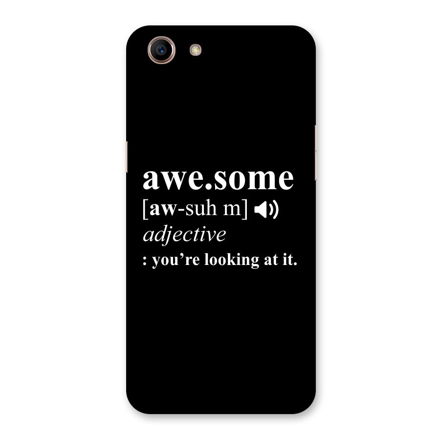 Awesome Looking at it Back Case for Oppo A83 (2018)