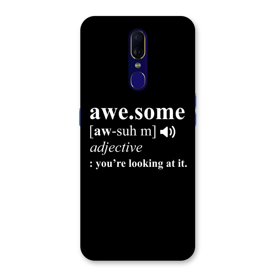 Awesome Looking at it Back Case for Oppo F11