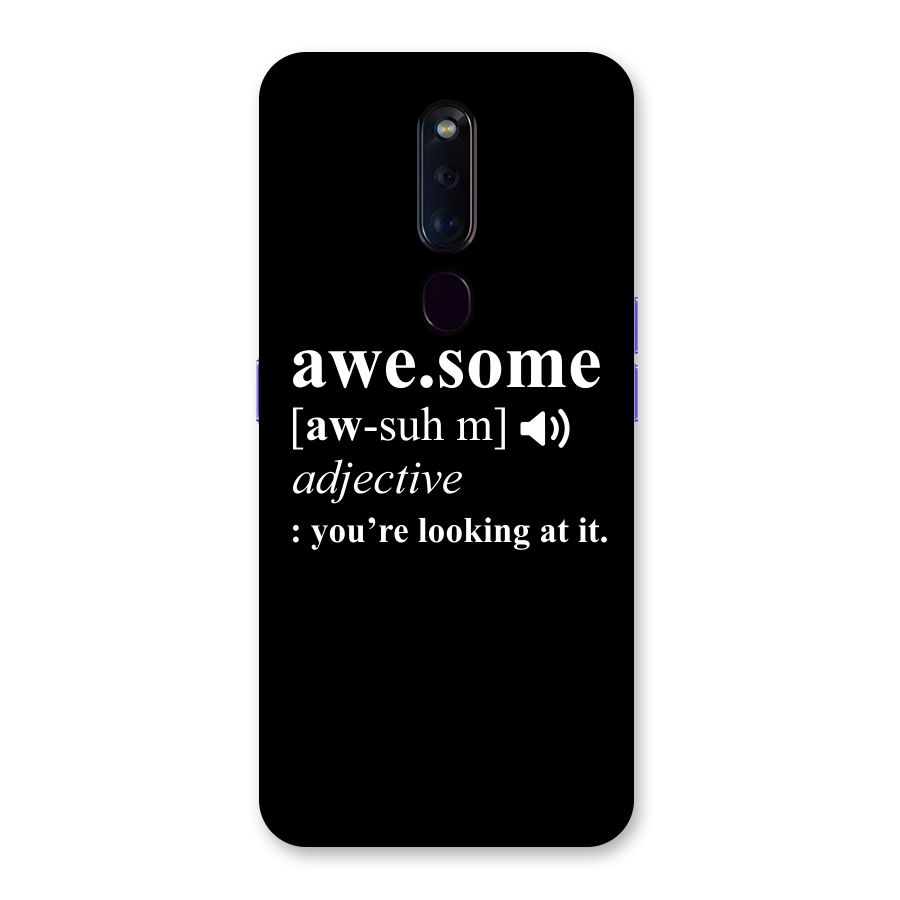 Awesome Looking at it Back Case for Oppo F11 Pro