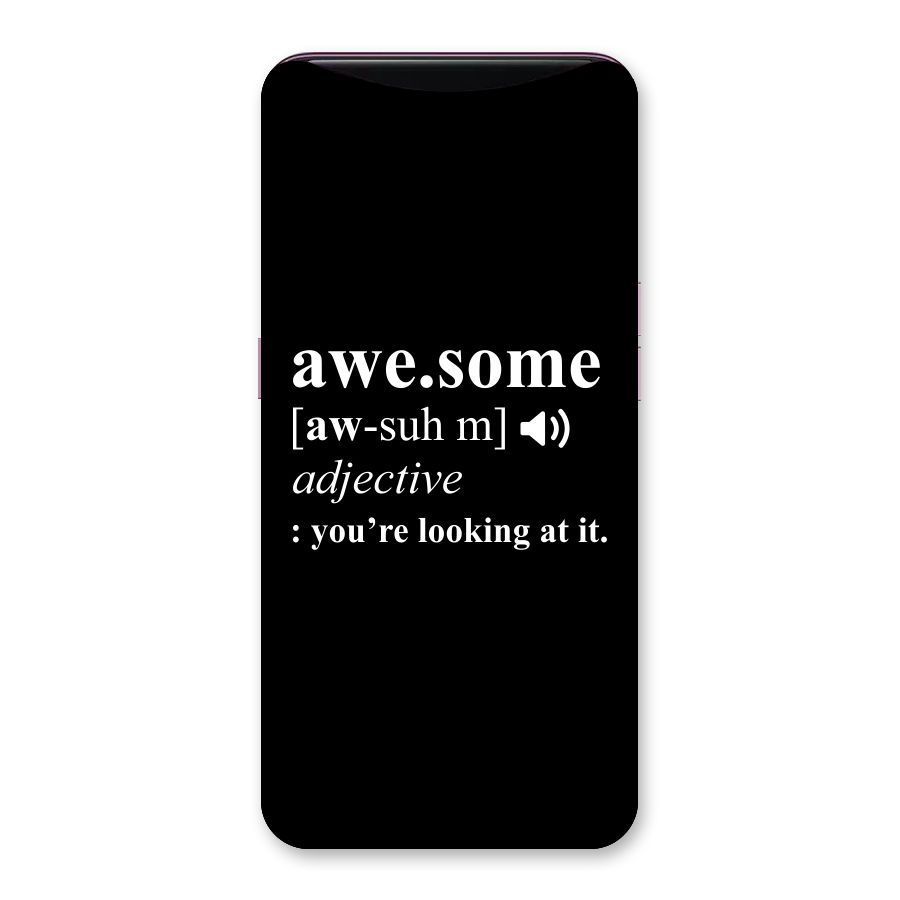 Awesome Looking at it Back Case for Oppo Find X