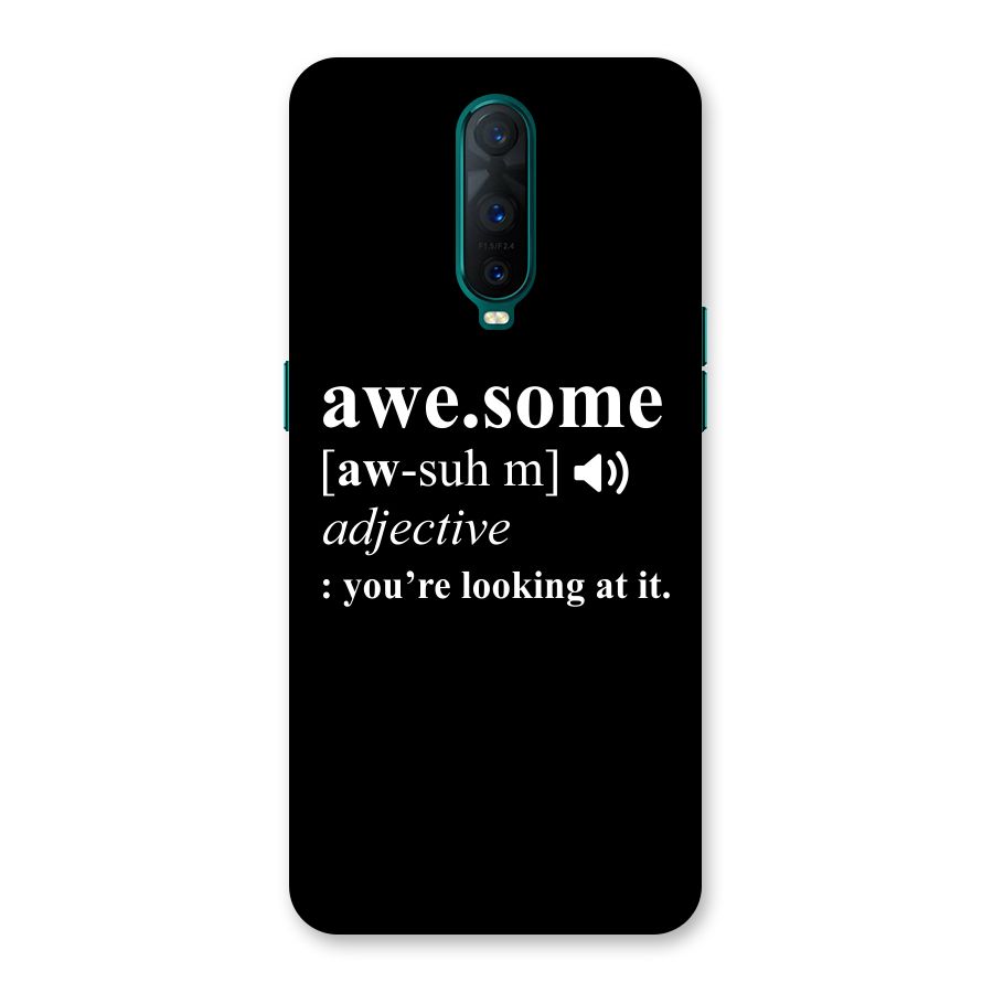 Awesome Looking at it Back Case for Oppo R17 Pro