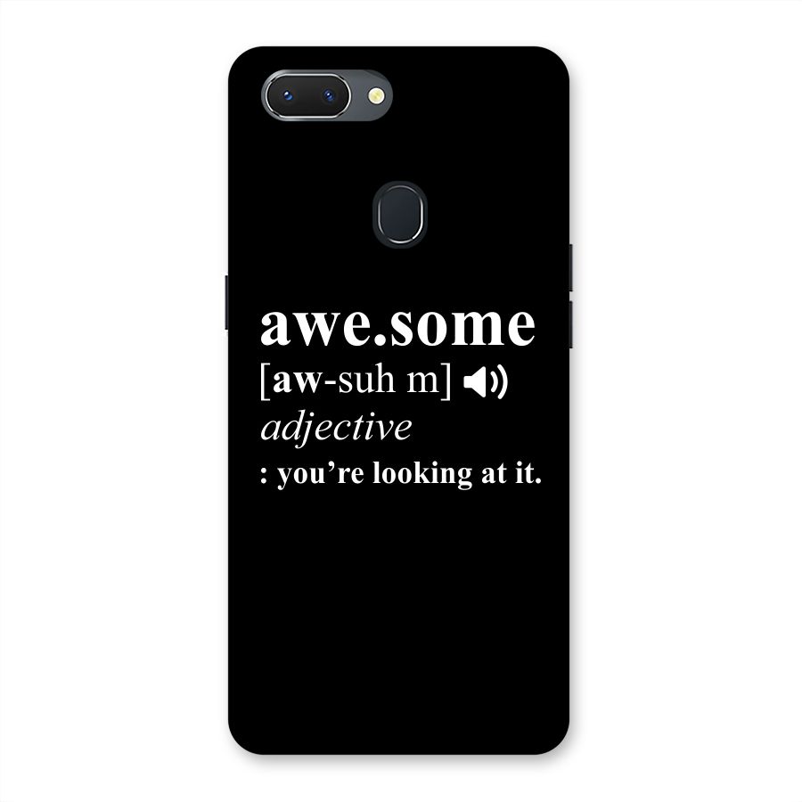 Awesome Looking at it Back Case for Oppo Realme 2