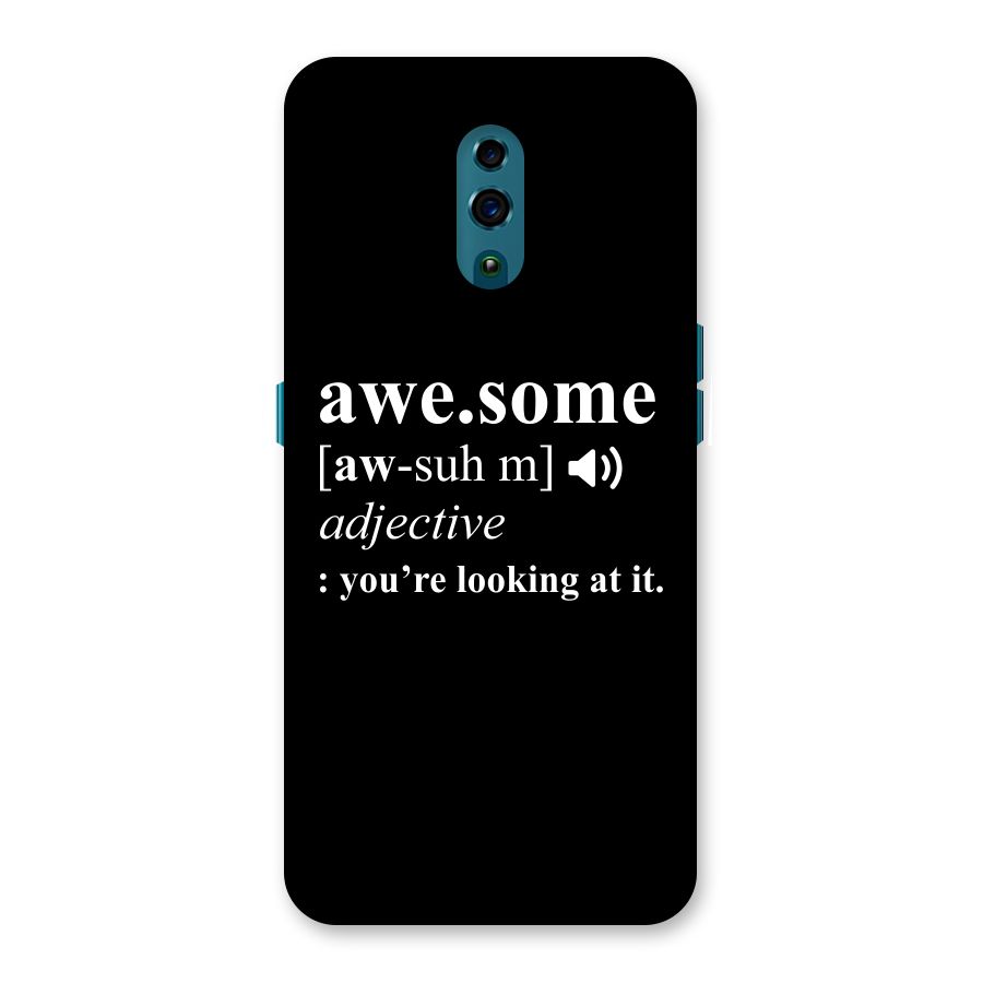Awesome Looking at it Back Case for Oppo Reno