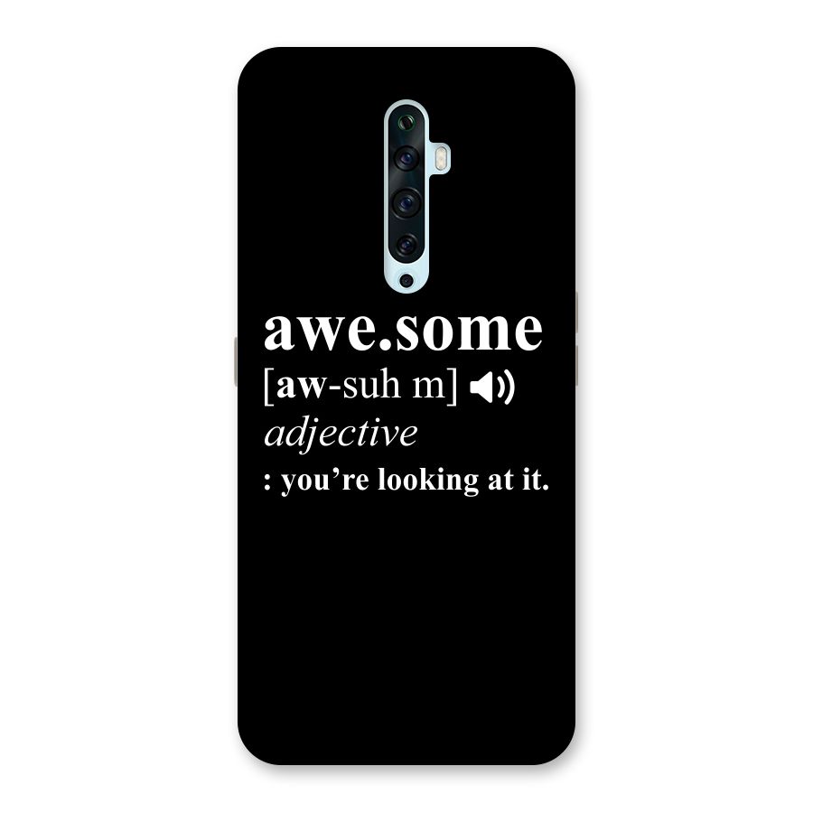 Awesome Looking at it Back Case for Oppo Reno2 F