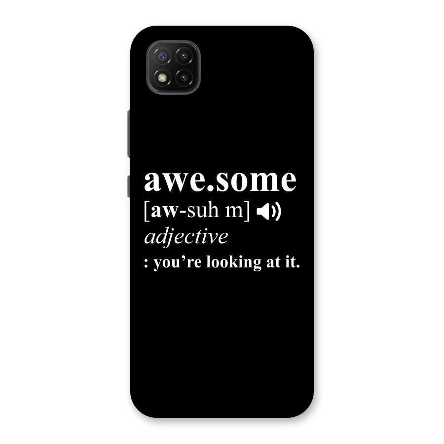 Awesome Looking at it Back Case for Poco C3