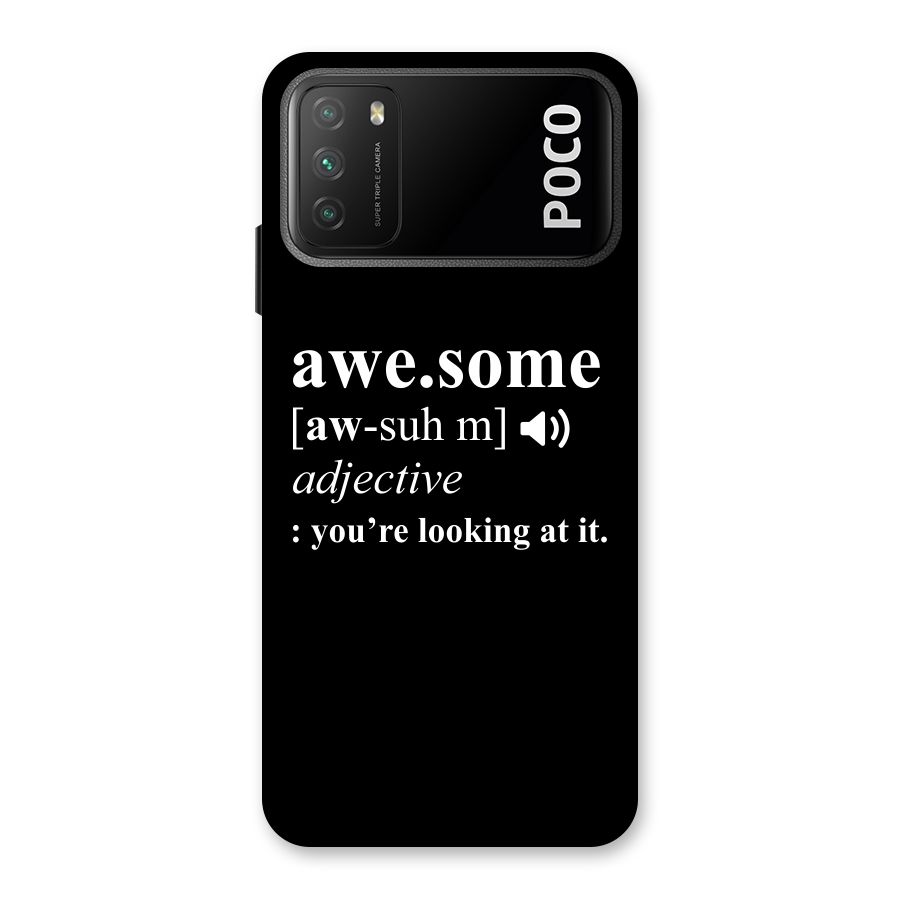 Awesome Looking at it Back Case for Poco M3