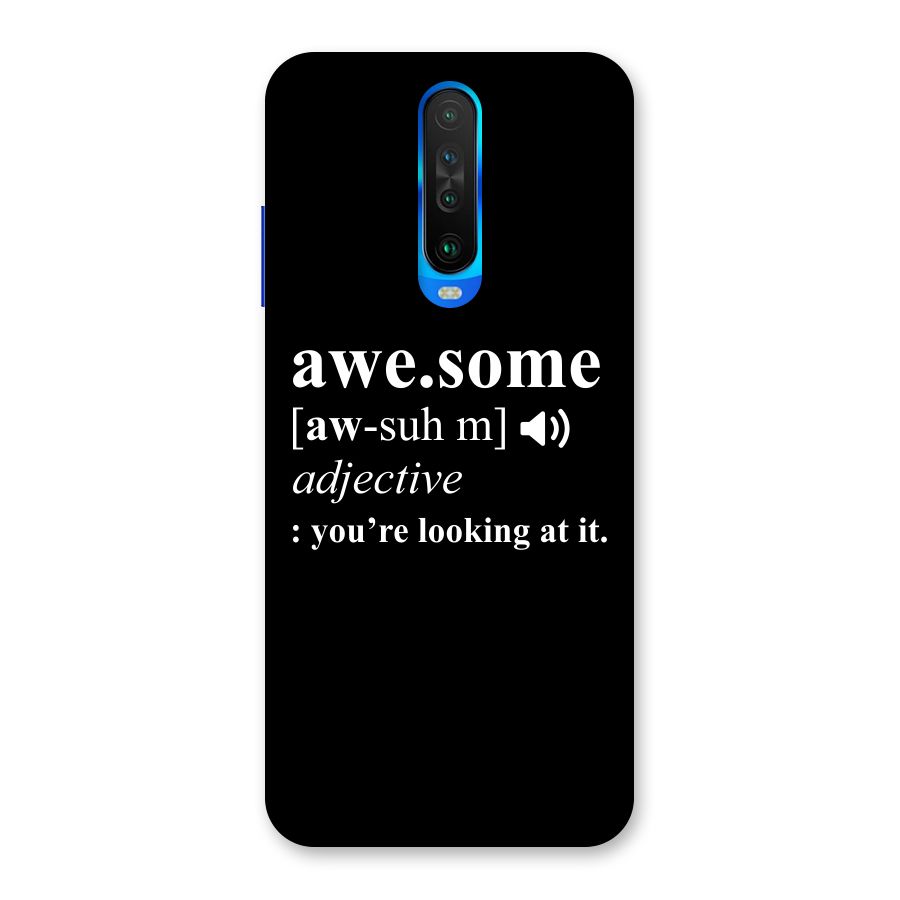 Awesome Looking at it Back Case for Poco X2