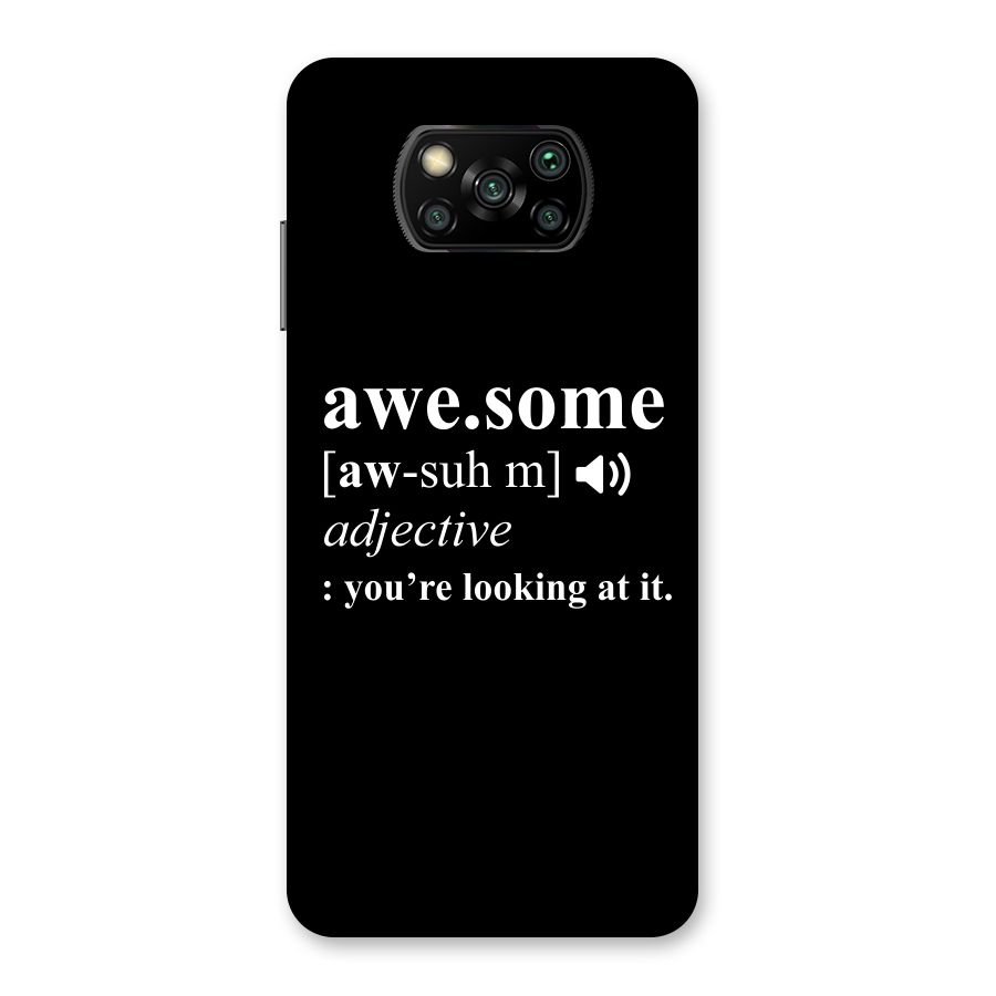 Awesome Looking at it Back Case for Poco X3