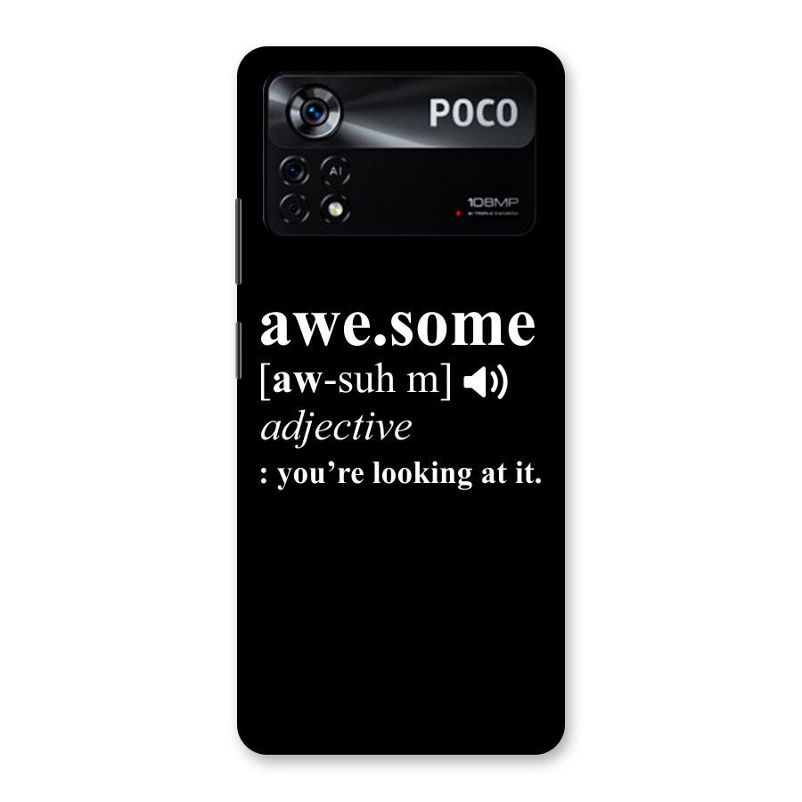 Awesome Looking at it Back Case for Poco X4 Pro 5G