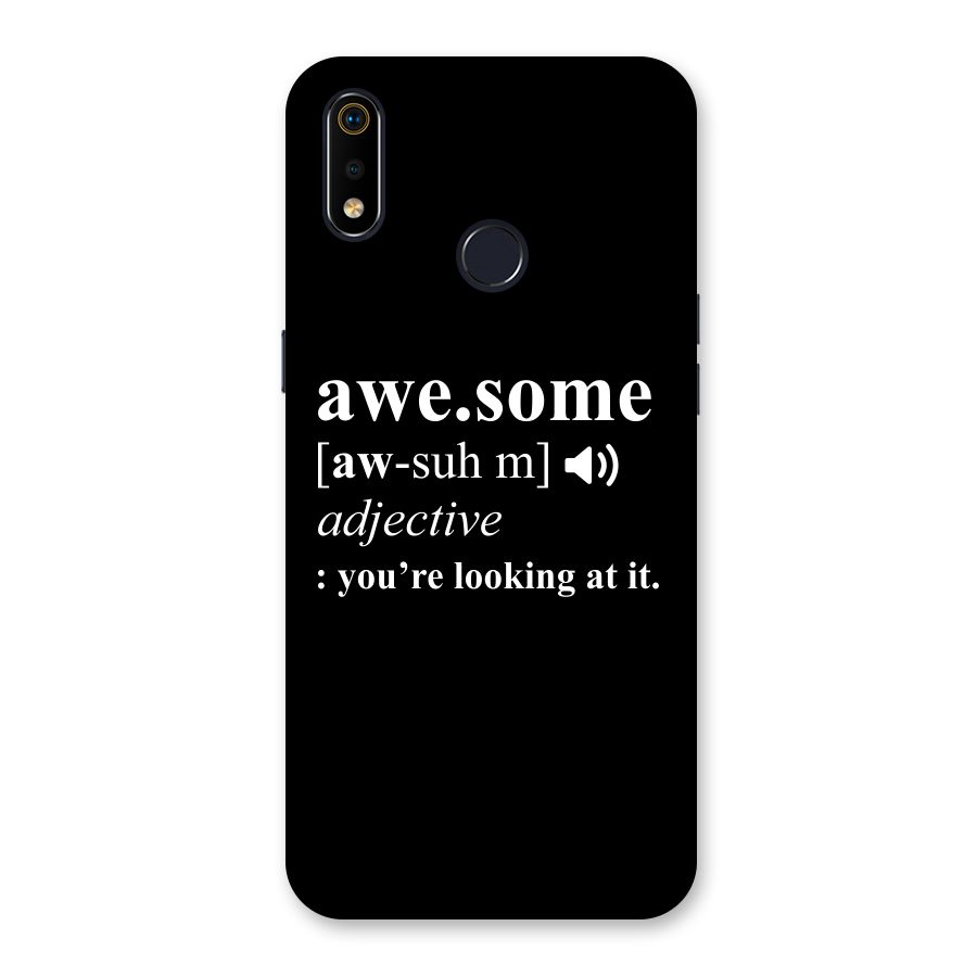 Awesome Looking at it Back Case for Realme 3i