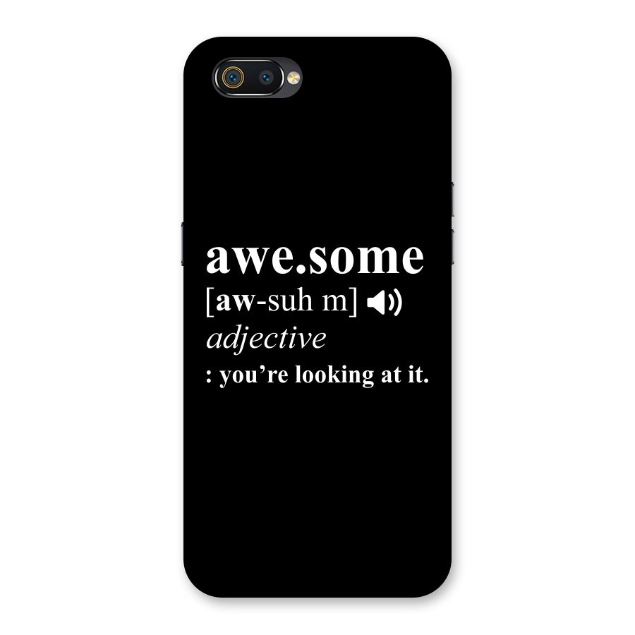 Awesome Looking at it Back Case for Realme C2