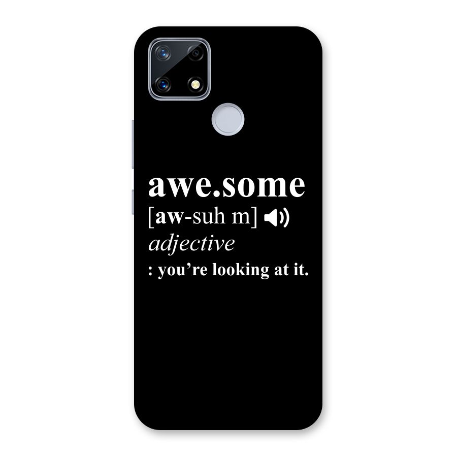 Awesome Looking at it Back Case for Realme Narzo 20