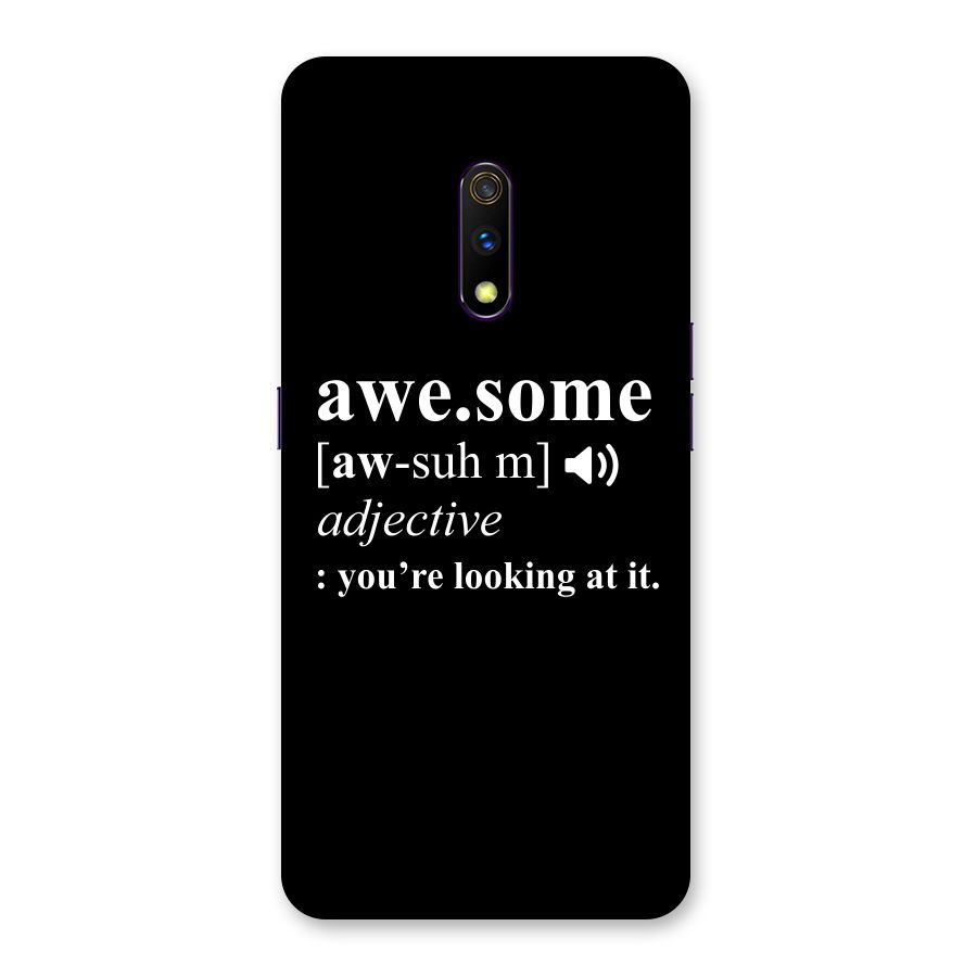 Awesome Looking at it Back Case for Realme X