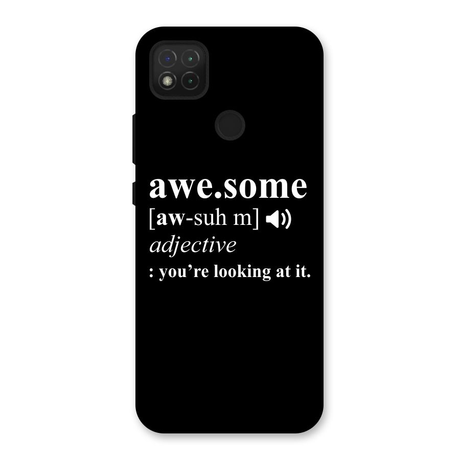 Awesome Looking at it Back Case for Redmi 9