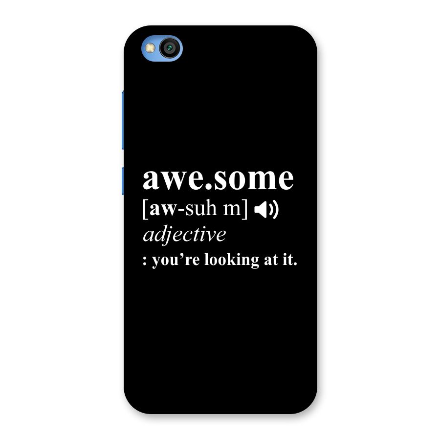 Awesome Looking at it Back Case for Redmi Go