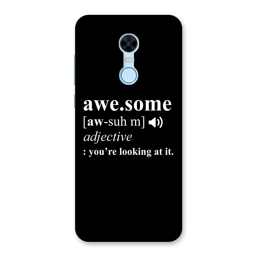 Awesome Looking at it Back Case for Redmi Note 5