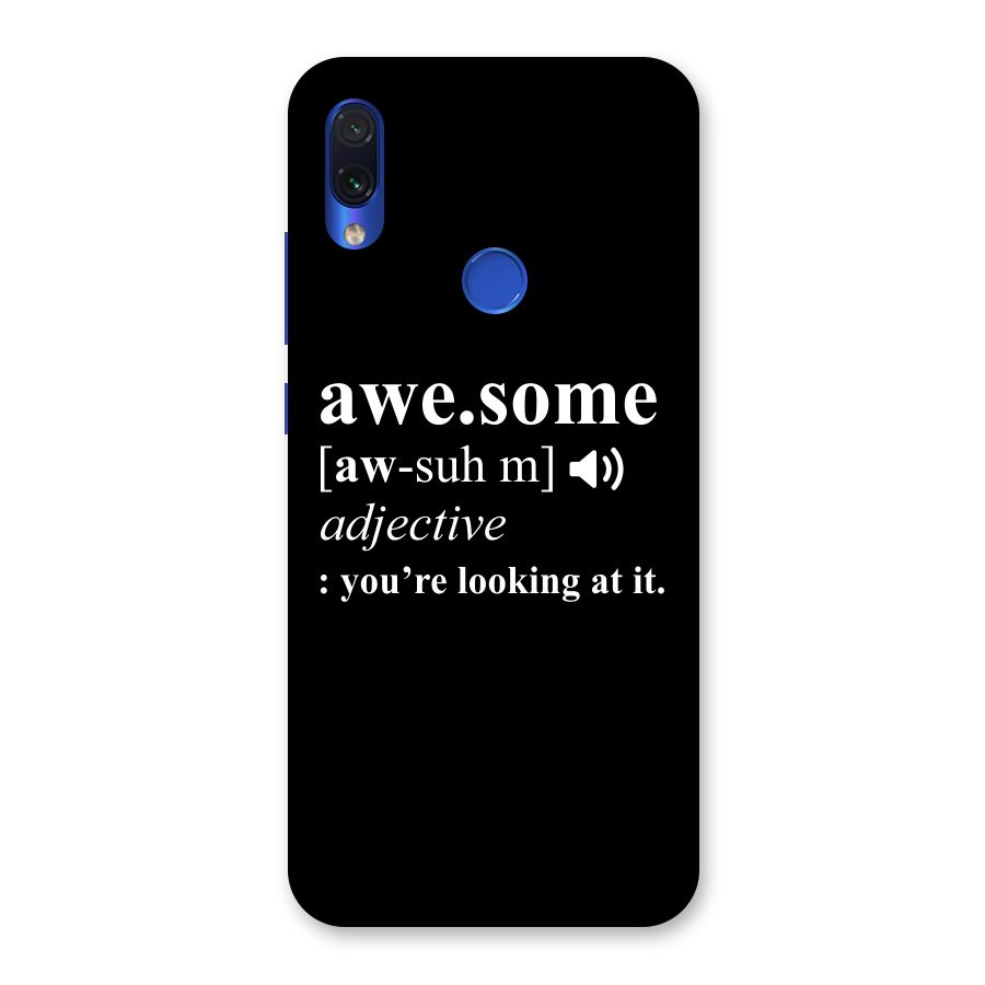 Awesome Looking at it Back Case for Redmi Note 7