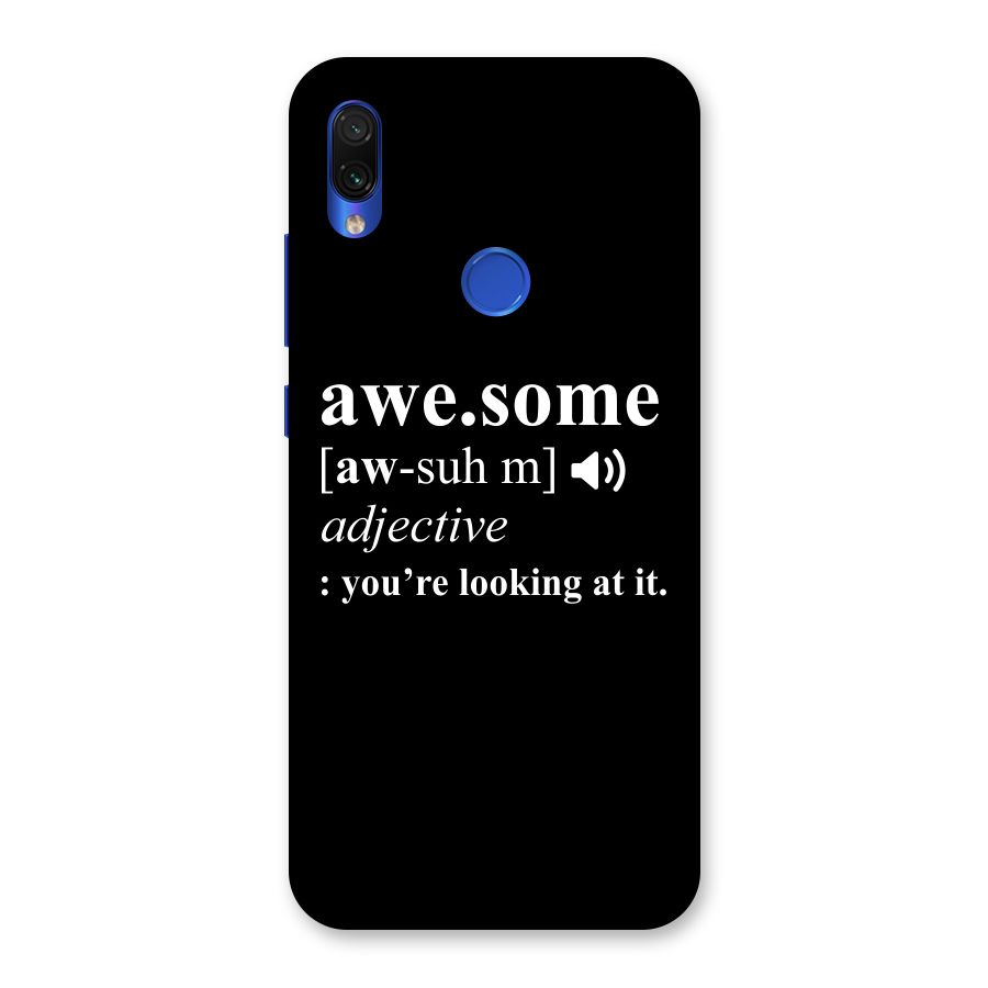 Awesome Looking at it Back Case for Redmi Note 7S