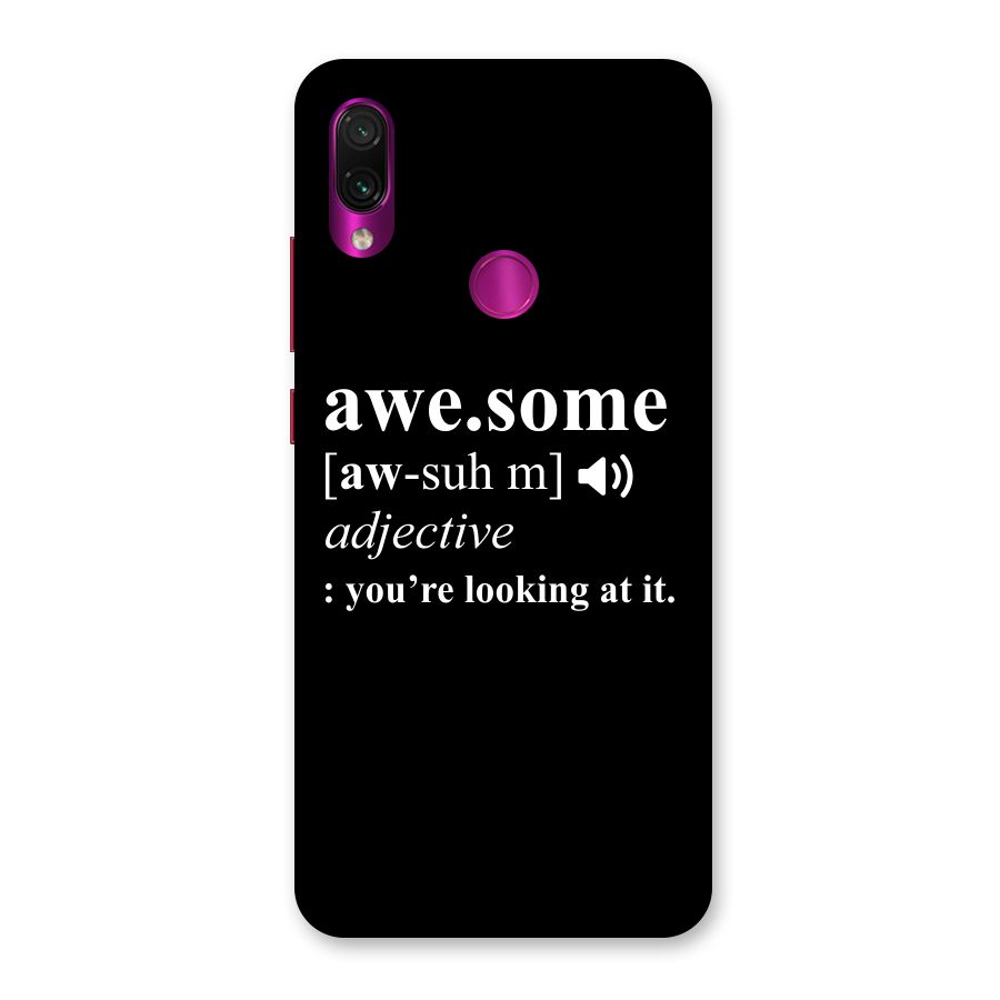 Awesome Looking at it Back Case for Redmi Note 7 Pro