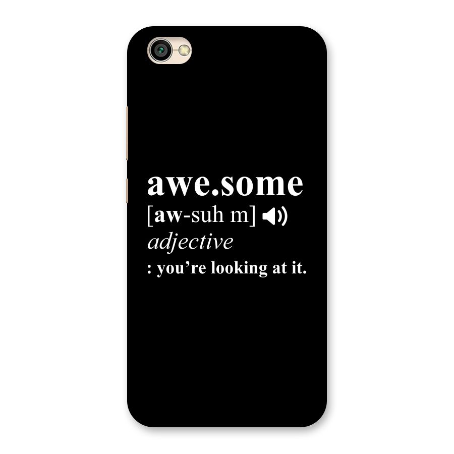 Awesome Looking at it Back Case for Redmi Y1 Lite