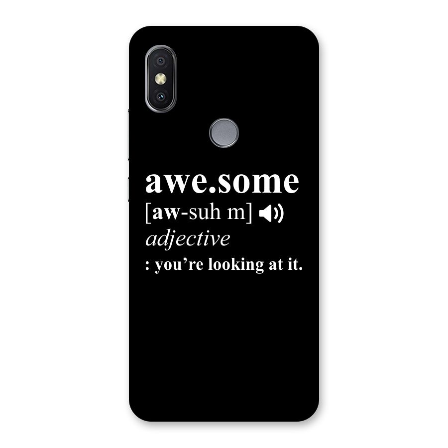 Awesome Looking at it Back Case for Redmi Y2