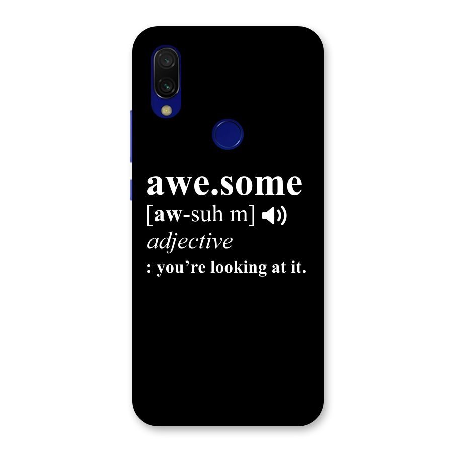 Awesome Looking at it Back Case for Redmi Y3
