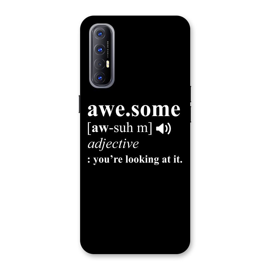 Awesome Looking at it Back Case for Reno3 Pro