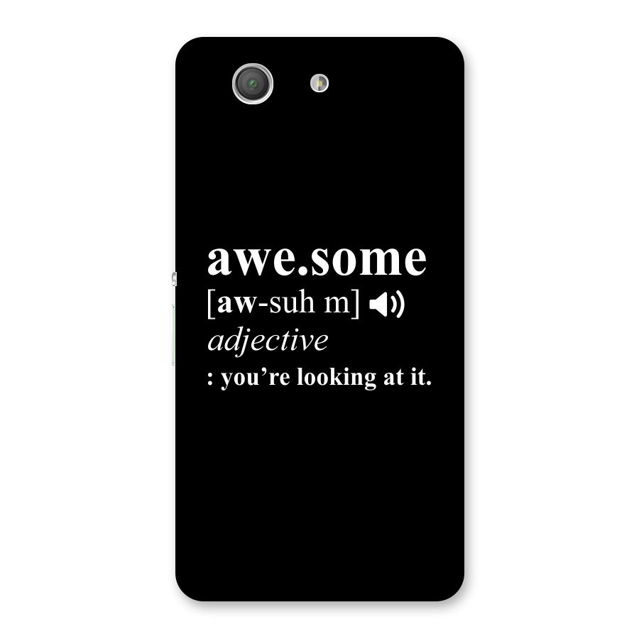 Awesome Looking at it Back Case for Xperia Z3 Compact