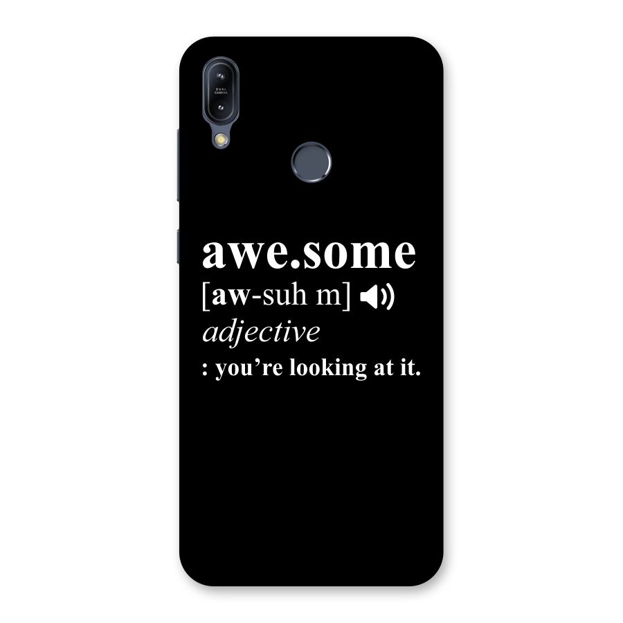 Awesome Looking at it Back Case for Zenfone Max M2