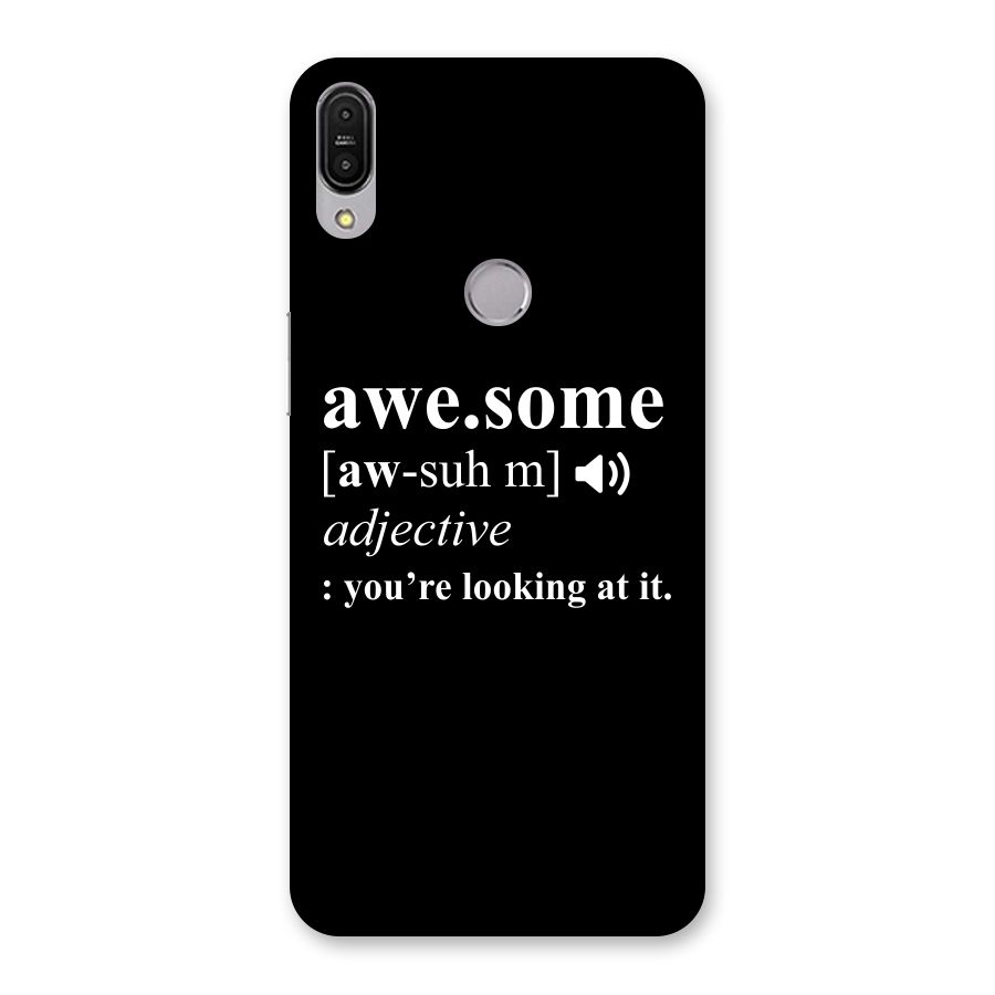 Awesome Looking at it Back Case for Zenfone Max Pro M1