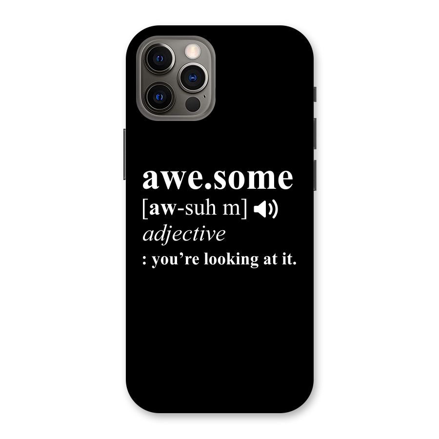 Awesome Looking at it Back Case for iPhone 12 Pro