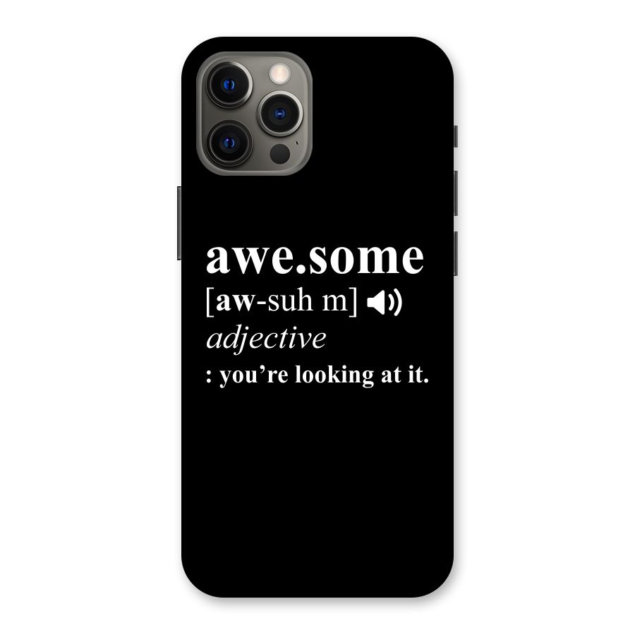 Awesome Looking at it Back Case for iPhone 12 Pro Max