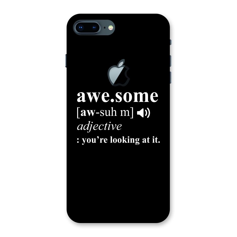 Awesome Looking at it Back Case for iPhone 7 Plus Apple Cut