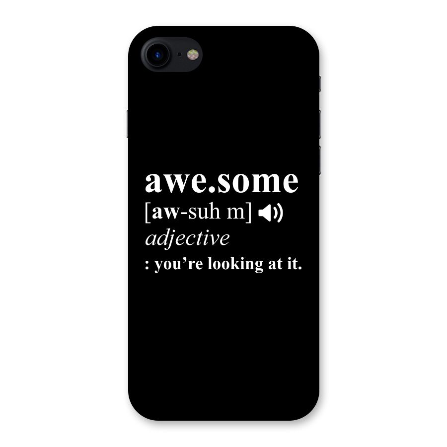 Awesome Looking at it Back Case for iPhone SE 2020