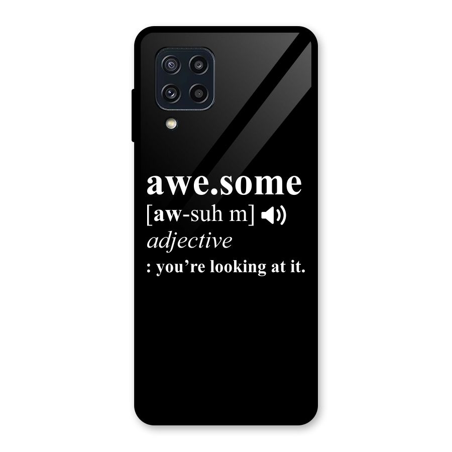 Awesome Looking at it Glass Back Case for Galaxy M32