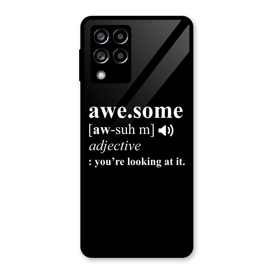 Awesome Looking at it Glass Back Case for Galaxy M53 5G