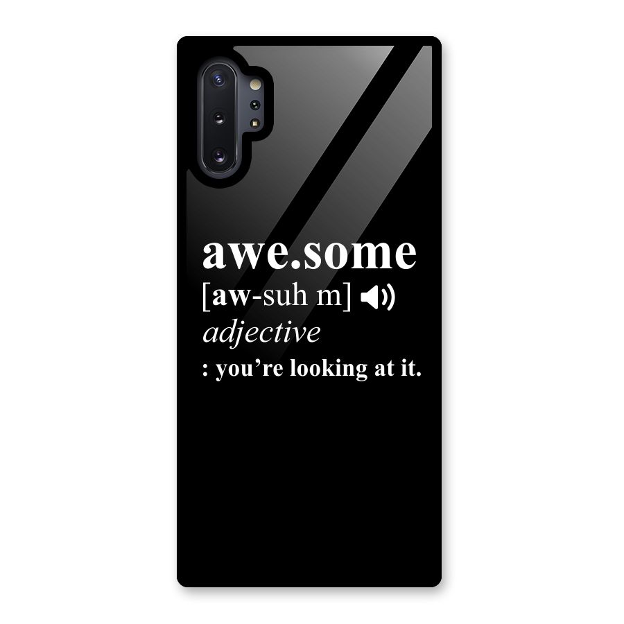 Awesome Looking at it Glass Back Case for Galaxy Note 10 Plus