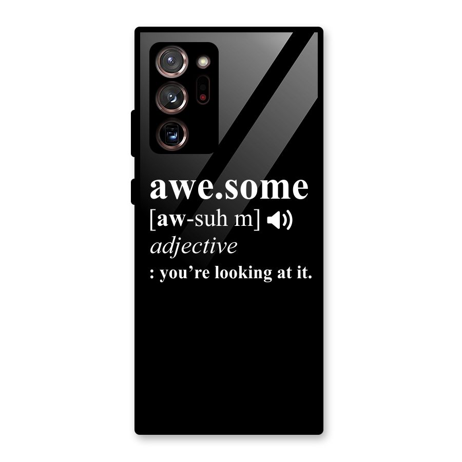 Awesome Looking at it Glass Back Case for Galaxy Note 20 Ultra