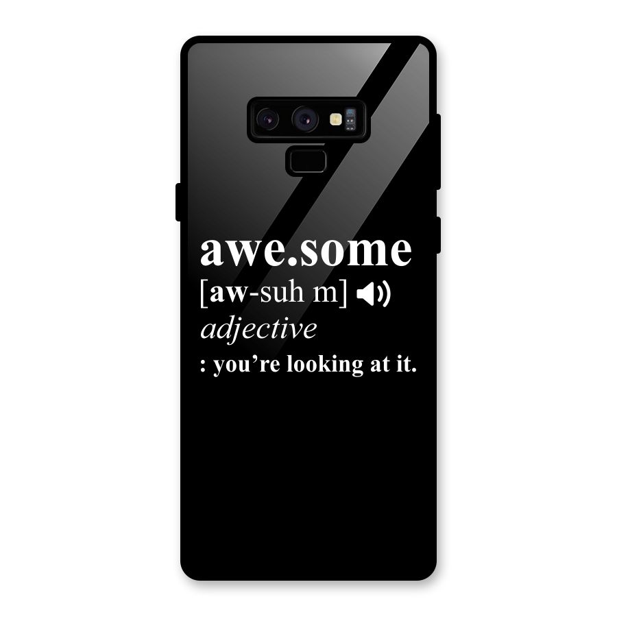 Awesome Looking at it Glass Back Case for Galaxy Note 9